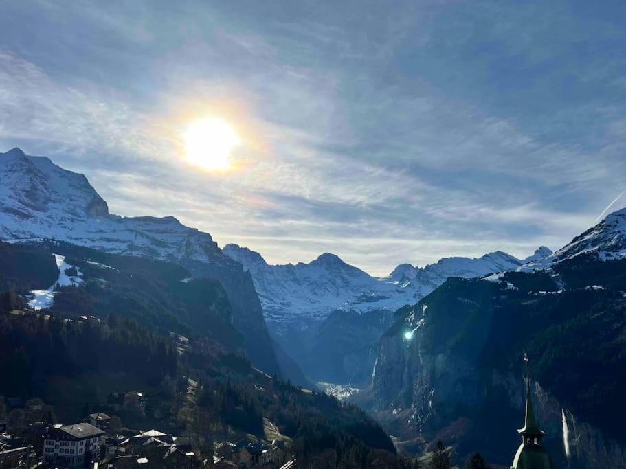 Wengen Apartment - Amazing Views, Centrally Located By Train Station Exterior photo