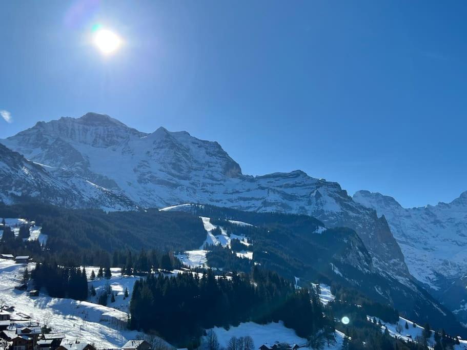 Wengen Apartment - Amazing Views, Centrally Located By Train Station Exterior photo