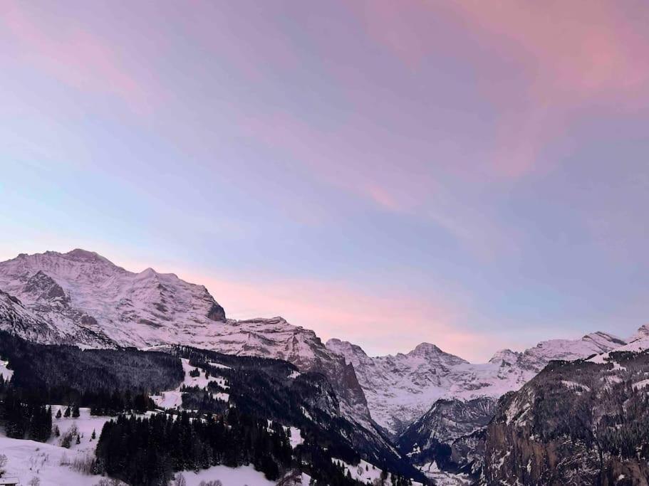 Wengen Apartment - Amazing Views, Centrally Located By Train Station Exterior photo